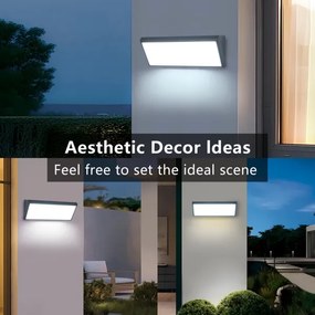 Brilagi - LED kültéri fali lámpatest TRIANGLE LED/42W/230V 3000/4000/6500K antracit IP65