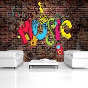 Fotótapéta - Graffiti - zene (152,5x104 cm)