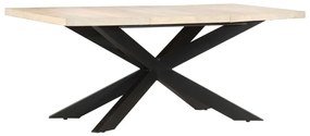 tömör fehérített mangófa étkezőasztal 180 x 90 x 76 cm