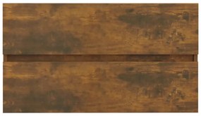 füstös tölgy színű szerelt fa mosdószekrény 80 x 38,5 x 45 cm