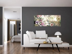 Kép - Design virágok (120x50 cm)