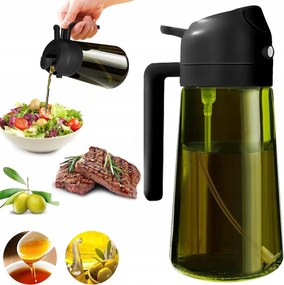 Olajpalack Olívaolaj 470 ml Spray adagoló Konyhai üvegpalack