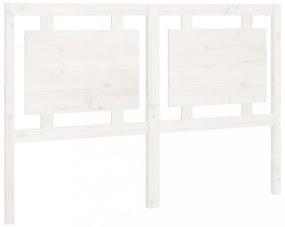 fehér tömör fenyőfa ágyfejtámla 145,5 x 4 x 100 cm
