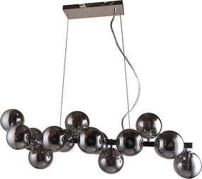 Italux glamour modern függeszték marbelio króm füstös itxpnd-6161-16 ch+sm