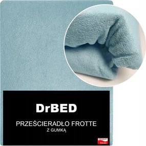 Frottír lepedő gumis 180 x 200 Légáteresztő Tartós Szín Kék