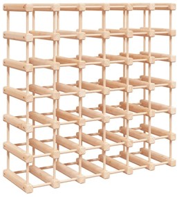 tömör fenyőfa bortartó 42 palackhoz 68,5x23x68,5 cm
