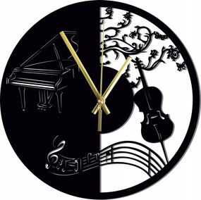 Falióra Zene Fa Zongora Kontrabas 45 cm