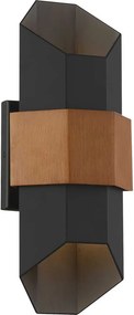 Quoizel modern kültéri fali lámpa chasm fekete elsqz-chasm-m-bkw IP44