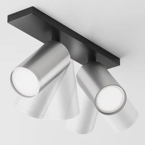 Maytoni C051CL-U-02BS - Spotlámpa FOCUS 2xGU10/10W/230V króm/fekete