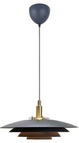 Nordlux - Csillár zsinóron BRETAGNE 1xG9/25W/230V antracit