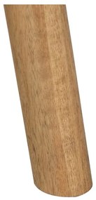 Natúr színű mangófa kerek dohányzóasztal ø 60 cm Mao – Ixia