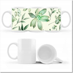 Succulent Gardens virág mintás bögre