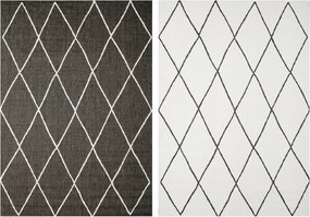 240x340 cm Erkélyszőnyeg Szizál Krém Grafit Rombusz