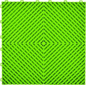 Moduláris padló Csempe puzzle 40x40 Garázs Autó Padló Műhely Zöld