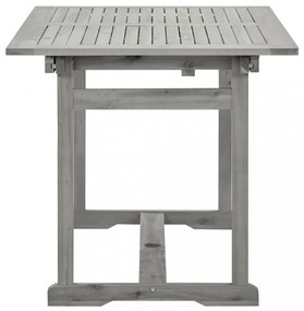 tömör akácfa kerti étkezőasztal (120-170) x 80 x 75 cm