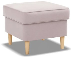 Uszak lábtartó, bársony, rózsaszín