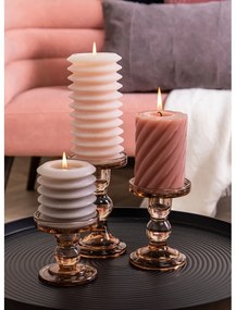 Art barna üveg gyertyatartó - PT LIVING