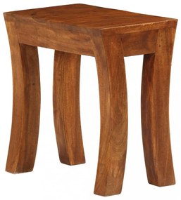 3 részes barna akácfa egymásba tolható asztal szett 50x35x50 cm
