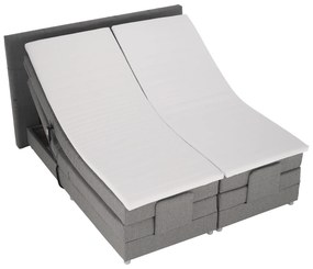 Elektromos állítható ágy, boxspring, szürke, 160x200, MURKO NEW