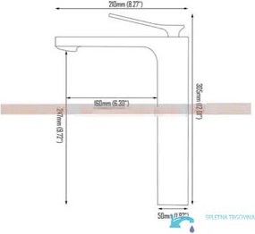 Álló mosdócsaptelep EYN CKB2241, egykaros, egylyukas kivitel fekete, matt fekete és sötétszürke felülettel — 16,5 cm