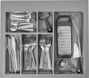 Konyhai Fiókbetét Rendszerező Gtv 600 Antracit Axisspace Tartós Hips