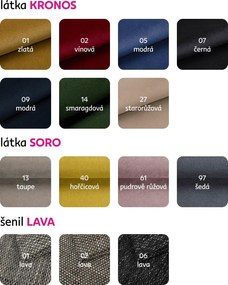 Klub fotel, narancssárga, CUBA