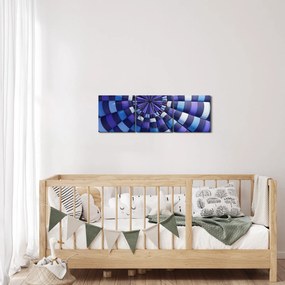 Egy kép a repülő léggömb szerkezetéről (órával) (90x30 cm)