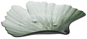 Üveg dekoratív tálca 31x33 cm Gingko – Ixia