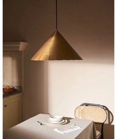 Sárgaréz színű függőlámpa fém búrával ø 46 cm Parlava – Kave Home