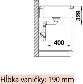 Blanco Legra 45 S, szilgránit mosogató 780x500 mm, antracit, BLA-522201