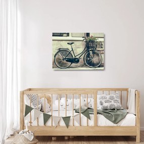 Kép - Vintage kör virágokkal (üvegen) (70x50 cm)