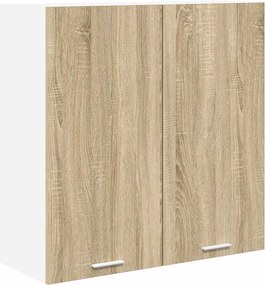 vidaXL Függő szekrény tárolóval Sonoma tölgy 80 x 31 x 80 cm Faanyag