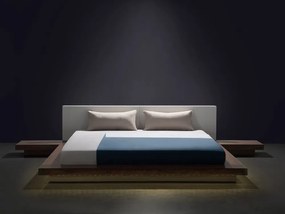 Franciaágy 180x200 cm Zina (fehér) (LED világítással). 1035514