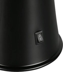 Fekete LED lávalámpa (magasság 39,5 cm) Etna – Reality