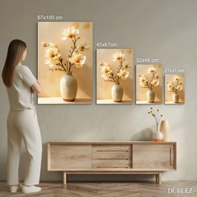 DUBLEZ | Falikép - Sárga magnóliák vázában