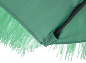 zöld kerti napernyő acél rúddal 290 x 290 x 238 cm