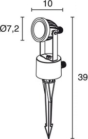 Novolux DRO 542A-L0107A-04 Kerti reflektor 1x7W/LED 415LM IP65