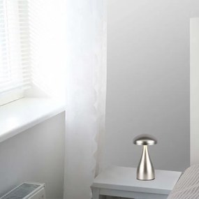 LED Dimmelhető Asztali lámpa tölthető LED/1W/5V 3000-6000K 1800 mAh ezüst