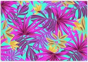 Poszterek 100x70 Egzotikus levelek Trópusok