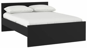 Fekete franciaágy 160x200 cm Naia – Tvilum