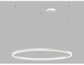 LED2 - LED Dimmelhető csillár zsinóron CIRCLE 80W/230V 3000K/4000K átm. 100cm fehér
