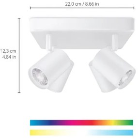WiZ - LED RGBW dimmelhető spotlámpa IMAGEO 4xGU10/4,9W/230V fehér Wi-Fi