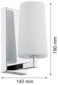 Argon 3358 - Fali lámpa CAMELOT 1xE27/15W/230V fényes króm