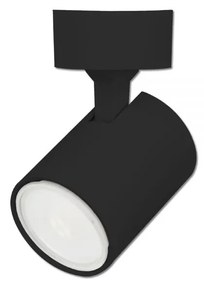 Fali/mennyezeti lámpa, GU10 foglalattal, IP20, 6cm átmérő, fekete