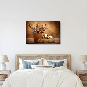 Tojás és a macska képe (90x60 cm)