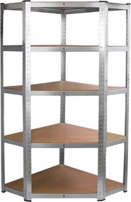 Nagy teherbírású sarokpolc 180x70x40-40 cm 175 kg króm