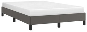 ágykeret matrac nélkül szürke 120x190 cm műbőr