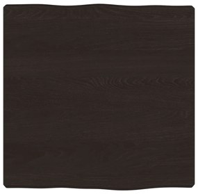 sötétbarna kezelt tömör asztallap 40x40x(2-4) cm