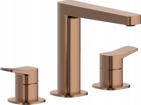 Kfa Álló Mosdó Csaptelep 3 Lyukú Malaga, Brushed Rose Gold Pvd