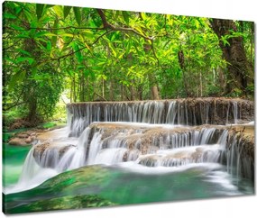 Vászonkép 80x60 Vízesés Kaszkád Ázsia